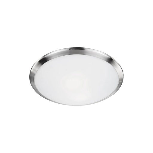 Malta 12-in Brushed Nickel 1 Light Flush Mount | 51561BN