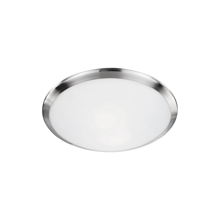 Malta 12-in Brushed Nickel 1 Light Flush Mount | 51561BN