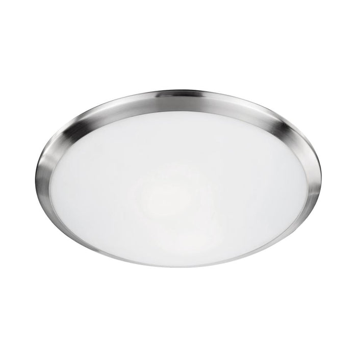 Malta 15-in Brushed Nickel 2 Lights Flush Mount | 51562BN