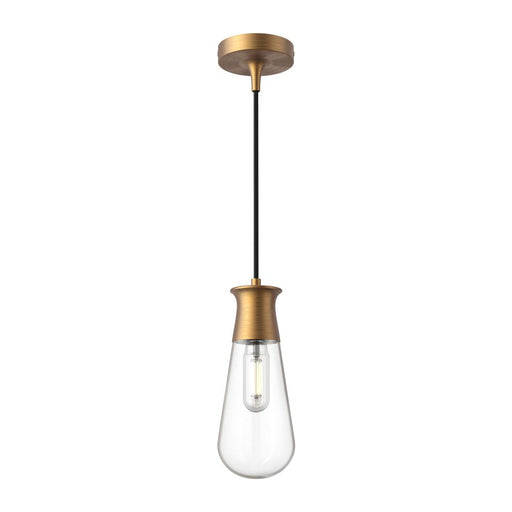 Marcel 4-in Aged Gold 1 Light Pendant | PD464001AG