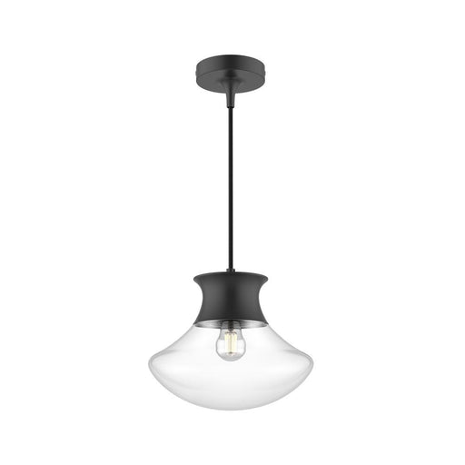 Marcel 11-in Matte Black 1 Light Pendant | PD464012MB