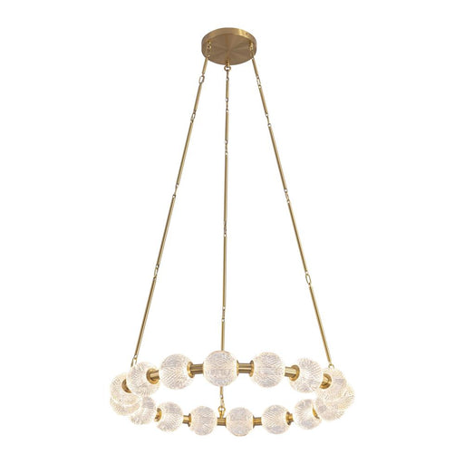 Alora Marni 32-in Natural Brass LED Chandelier