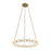 Marni 32-in Natural Brass Led Chandelier | CH321032NB-UNV-010