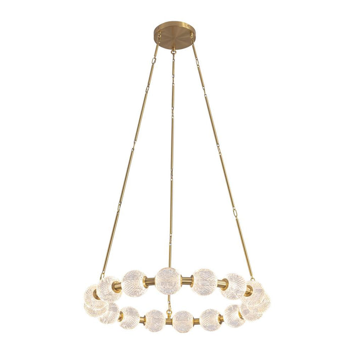 Marni 32-in Natural Brass Led Chandelier | CH321032NB-UNV-010