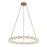 Alora Marni 41-in Natural Brass LED Chandelier