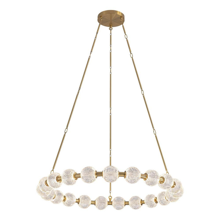 Alora Marni 41-in Natural Brass LED Chandelier