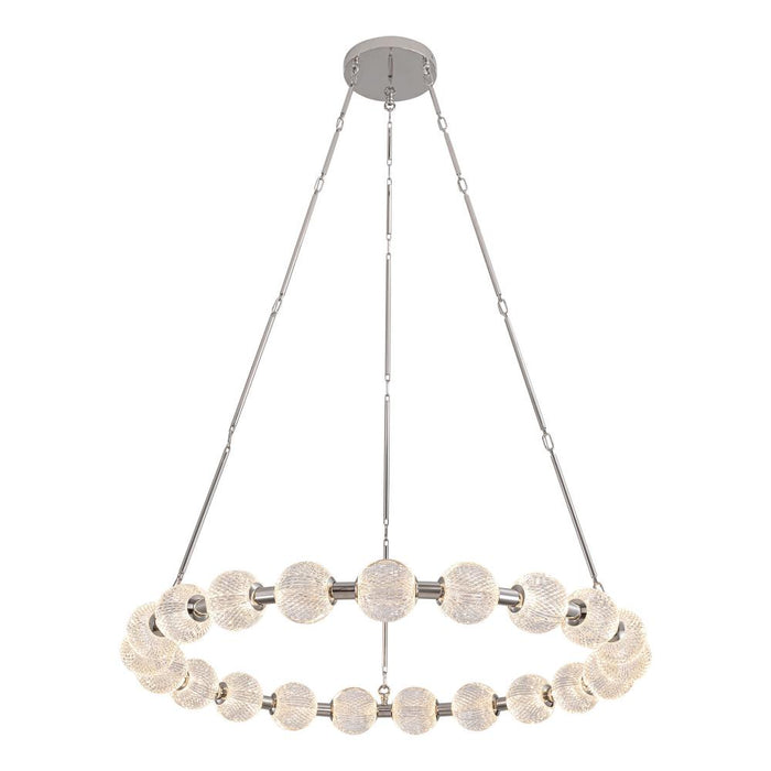 Alora Marni 41-in Polished Nickel LED Chandelier