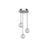 Marni 3 Head Polished Nickel Led Multi Pendant | MP321203PN