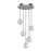 Marni 5 Head Polished Nickel Led Multi Pendant | MP321205PN