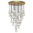 Alora Marni 30 Head Natural Brass LED Multi Pendant