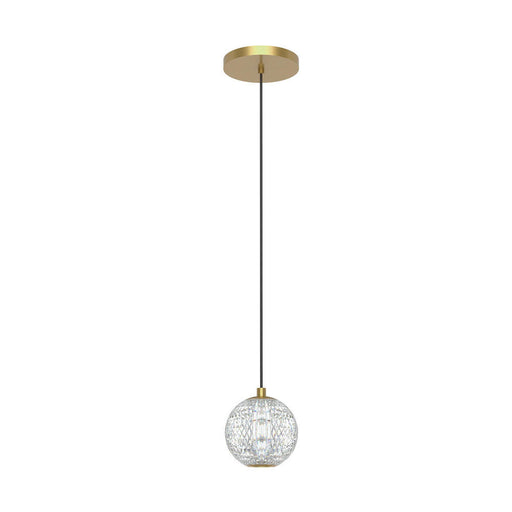 Alora Marni 5-in Natural Brass LED Pendant