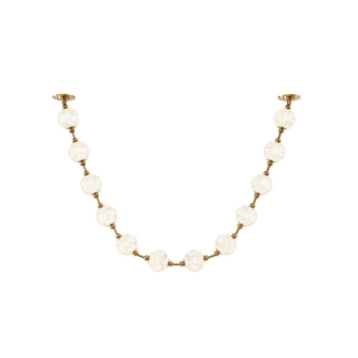 Marni 12 Head Natural Brass Led Pendant | PD321712NB-RT