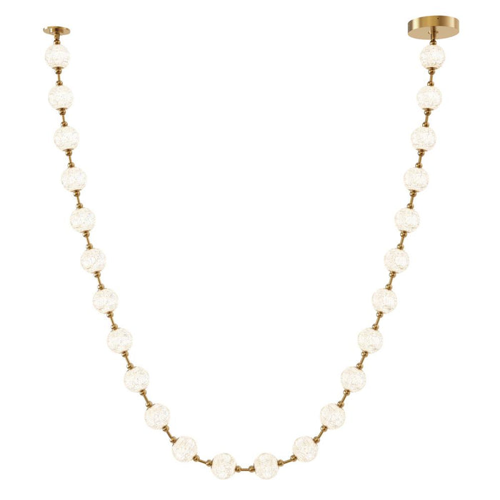 Marni 24 Head Natural Brass Led Pendant | PD321724NB