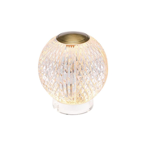 Alora Marni 3-in Natural Brass LED Table Lamp