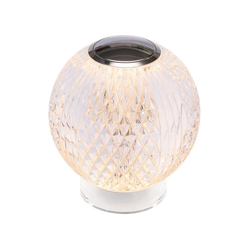 Alora Marni 4-in Polished Nickel LED Table Lamp