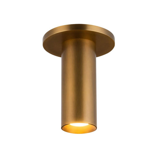 Kuzco Lighting Inc Mason 6-in Vintage Brass LED Semi-Flush
