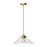 Mauer 15-in Brushed Gold/clear Glass 1 Light Pendant | PD521015BGCL