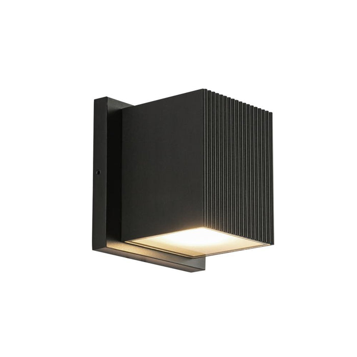 Kuzco Lighting Inc Mavis 4-in Black LED Exterior Wall Sconce