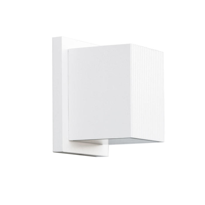 Mavis 5-in White Led Exterior Wall Sconce | EW4405-WH