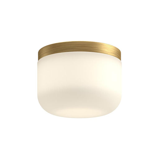 Kuzco Lighting Inc Mel 5-in Brushed Gold/Opal Glass LED Flush Mount
