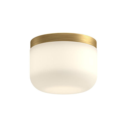 Mel 5-in Brushed Gold/opal Glass Led Flush Mount | FM53005-BG/OP