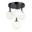  4 Light  Flush Mount, Mb W/ Wh Opal Glass | MGL-94FH-MB
