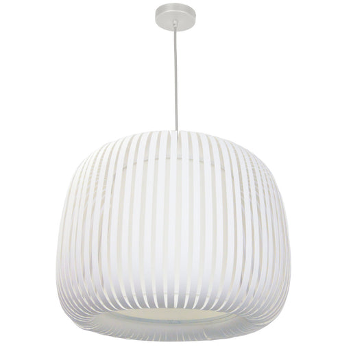 1lt Pendant Slit Shade Linda White | MIA-181P-195F