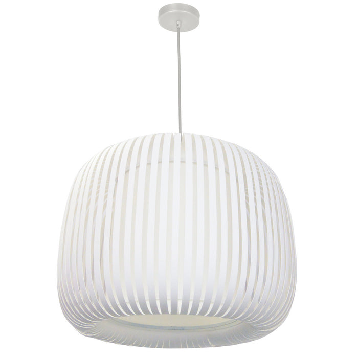 1lt Pendant Slit Shade Linda White | MIA-181P-195F