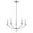 Crystorama Mila 5 Light Polished Nickel Chandelier