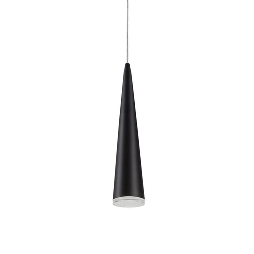Mina 12-in Black Led Pendant | 401214BK-LED