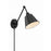 Crystorama Mitchell 1 Light Matte Black Task Sconce