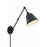 Crystorama Mitchell 1 Light Matte Black Task Sconce