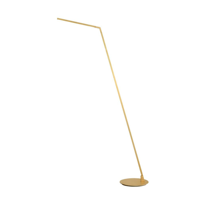 Miter 58-in Brushed Gold Led Floor Lamp | FL25558-BG