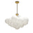 4 Light Halogen Chandelier, Agb W/ Frosted Glass | MLS-274C-AGB-FR
