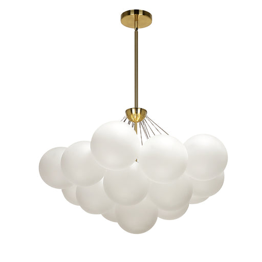4 Light Halogen Chandelier, Agb W/ Frosted Glass | MLS-274C-AGB-FR
