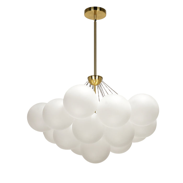  4 Light  Halogen Chandelier, Agb W/ Frosted Glass | MLS-274C-AGB-FR