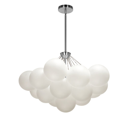  4 Light  Halogen Chandelier, Pc W/ Frosted Glass | MLS-274C-PC-FR