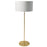 1lt Drum Floor Lamp W/ Jtone White Shade Agb | MM221F-AGB-790