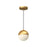 Monae 6-in Brushed Gold Led Pendant | PD11706-BG