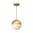 Monae 8-in Brushed Gold Led Pendant | PD11708-BG