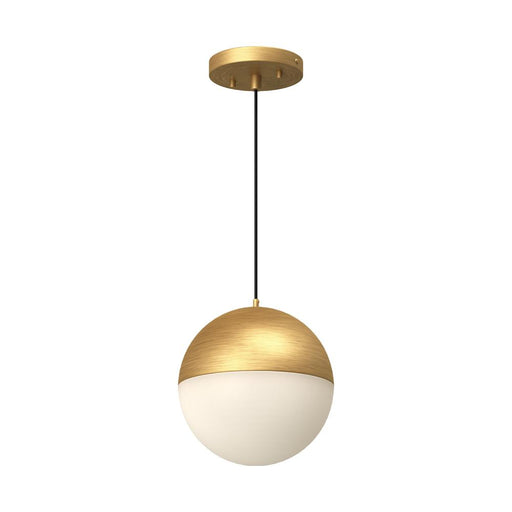 Monae 8-in Brushed Gold Led Pendant | PD11708-BG