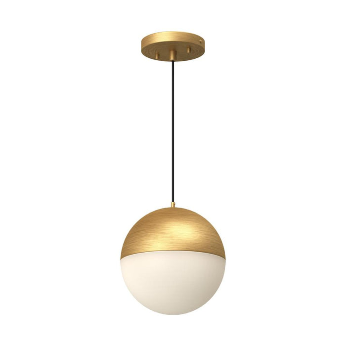 Monae 8-in Brushed Gold Led Pendant | PD11708-BG