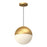 Kuzco Lighting Inc Monae 10-in Brushed Gold LED Pendant