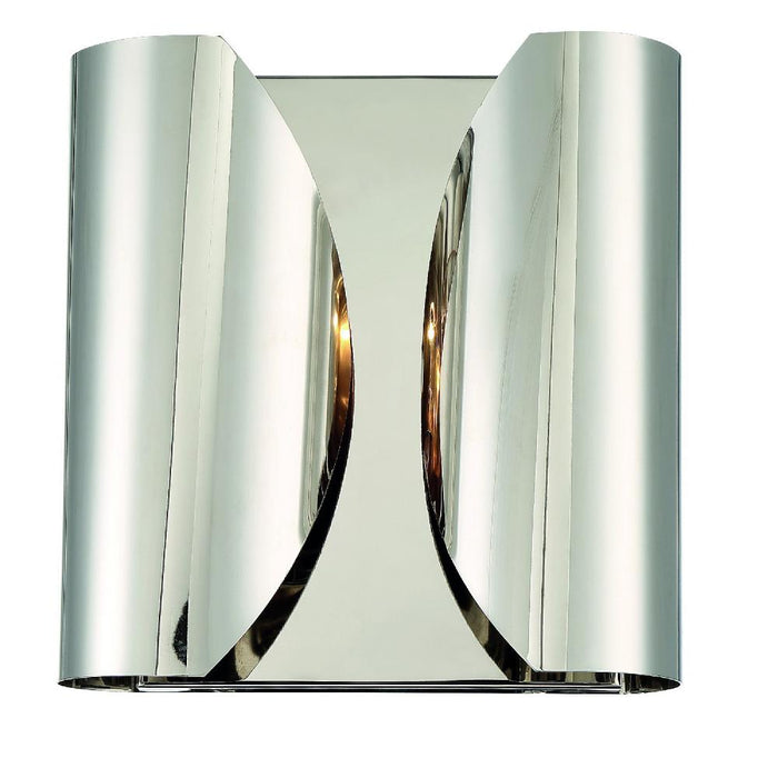 Crystorama Monique 2 Light Polished Nickel Sconce