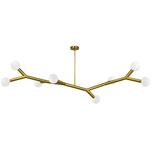 8 Light Horizontal Pendant, Agb | MOR-598HP-AGB
