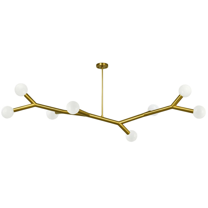 8 Light Horizontal Pendant, Agb | MOR-598HP-AGB