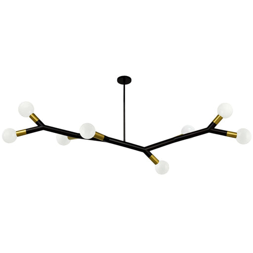 8 Light Horizontal Pendant, Mb-agb | MOR-598HP-MB-AGB