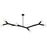 8 Light Horizontal Pendant, Mb | MOR-598HP-MB