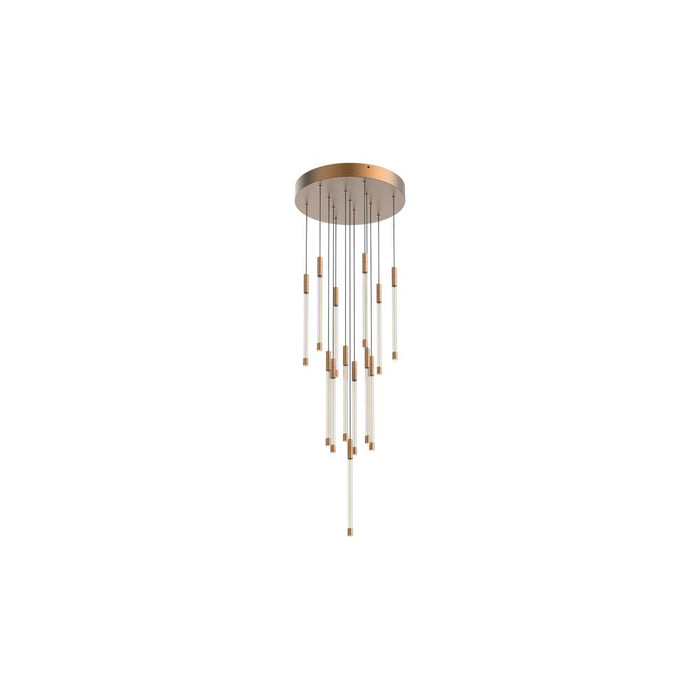 Motif 13-in Brushed Gold Led Multi Pendant | MP75113-BG