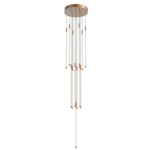 Motif 27-in Brushed Gold Led Multi Pendant | MP75127-BG
